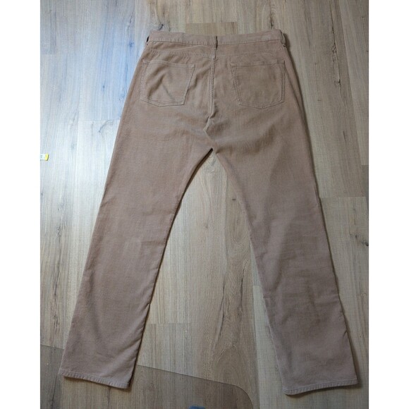 J Crew Jeans 770 Straight Corduroy Size 34X32 Beige Pants Pockets Men's - Picture 2 of 10